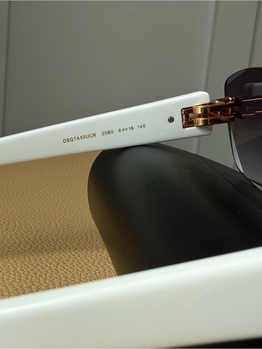 Dior Rimless Sunglasses with Gold Bridge and Black Gradient Lenses - Picture 8 of 9